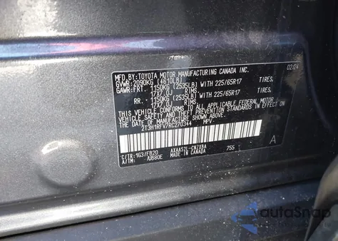 2024 Toyota Rav4 Le from USA, damaged, VIN 2T3H1RFV7RC270344